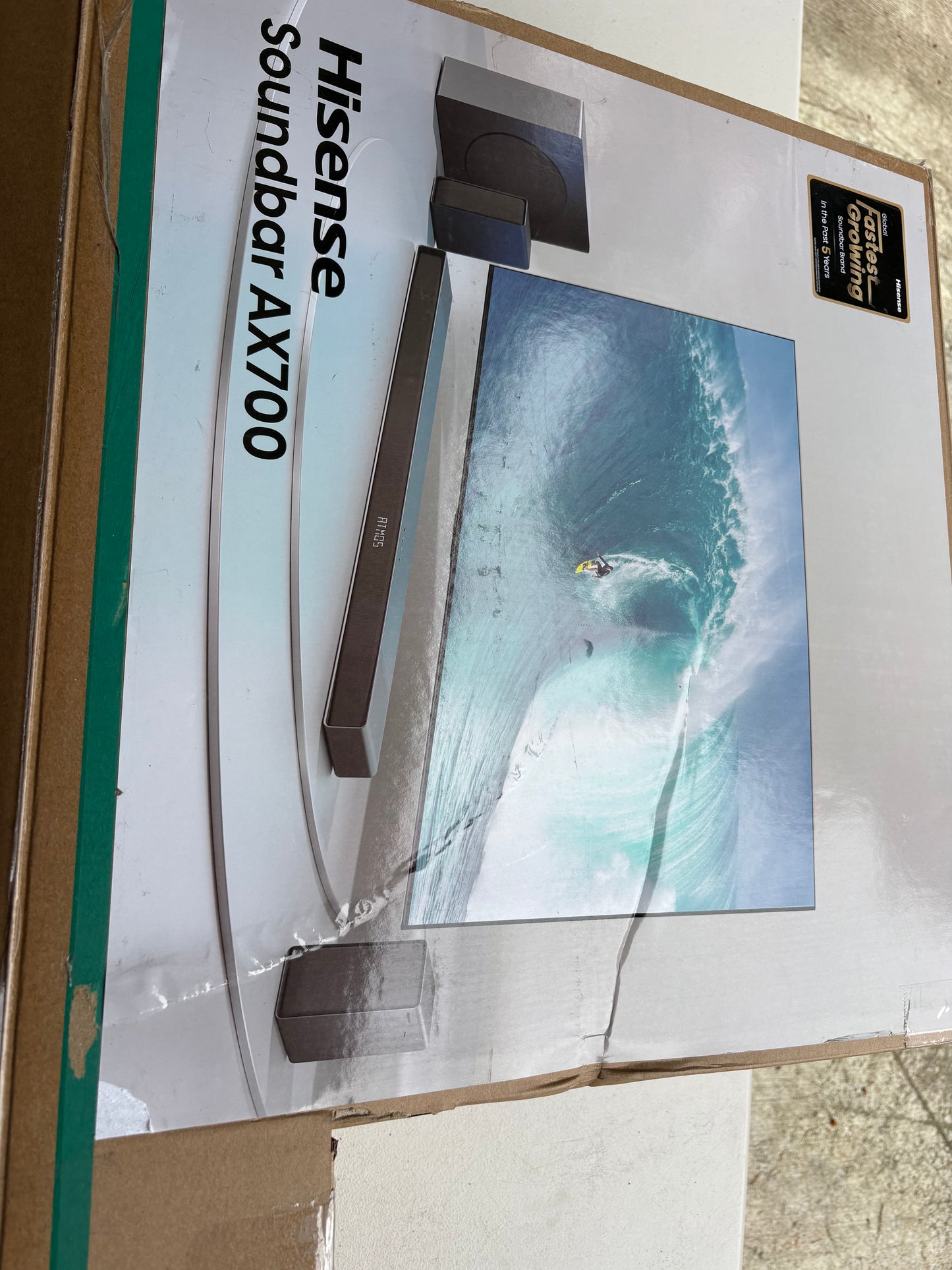 New Hisense AX700 5.1.4 Ch Soundbar with Wireless Subwoofer